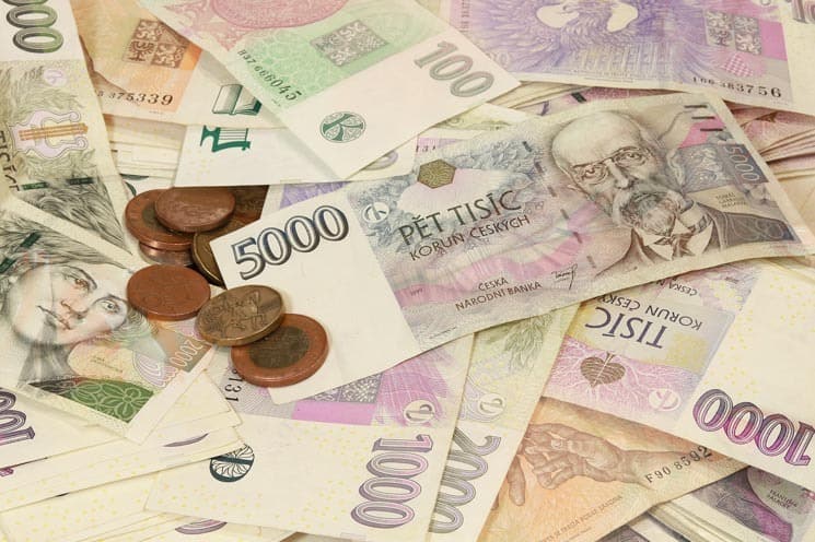 Czech currency Prague money