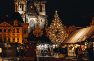 Old town square Christmas market