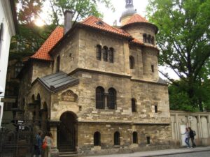 Synagogue of pinkas in Prague