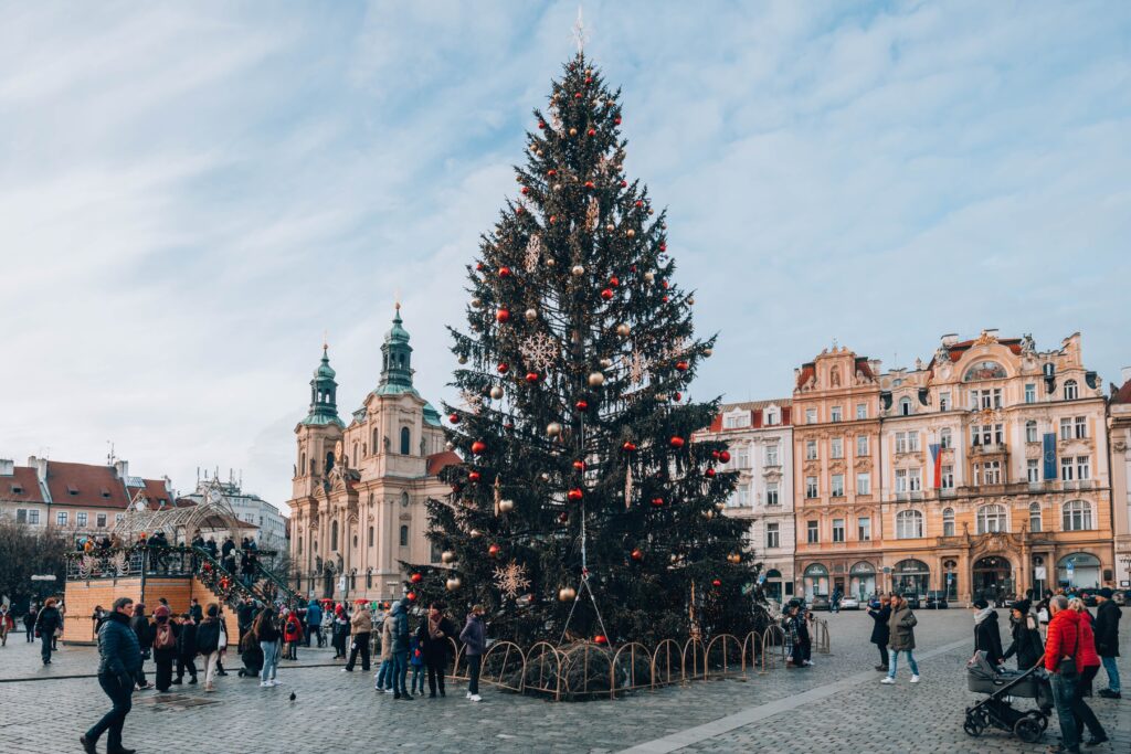 Christmas tree in Old Town Square