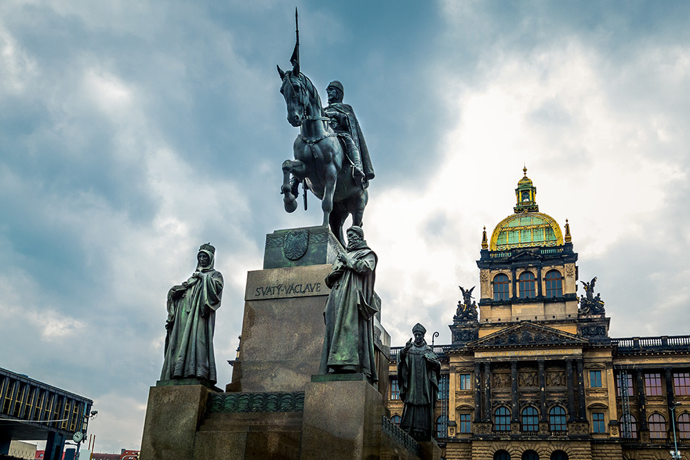 Sankt Wenzels-statuen i Prag