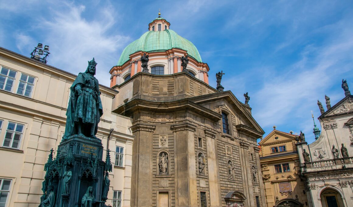 O rei Carlos IV em Praga