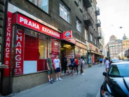 Tipo de cambio en Praga