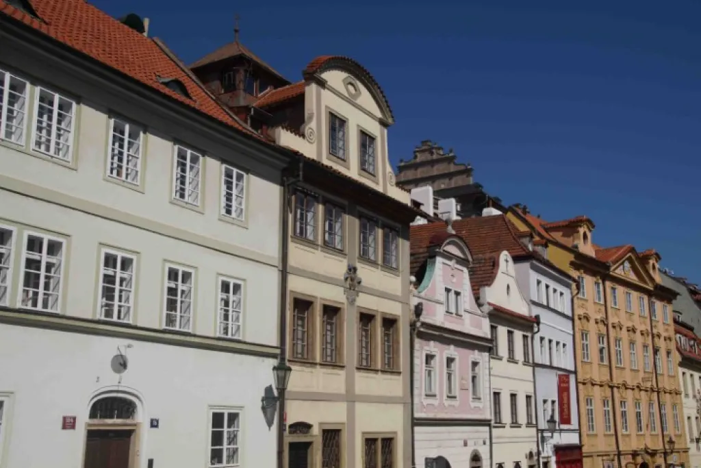Charming houses in Nerudova Street