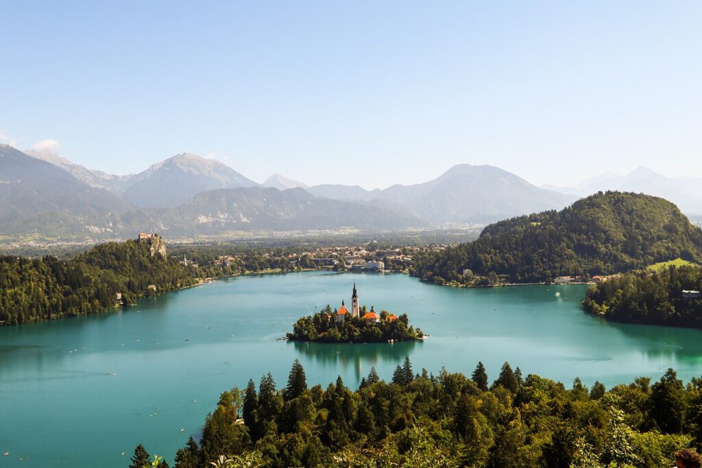 El lago Bled en Eslovenia
