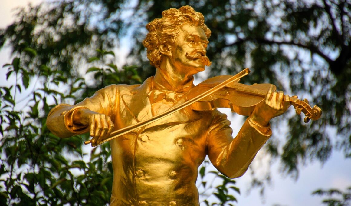 Violin-statue Wien