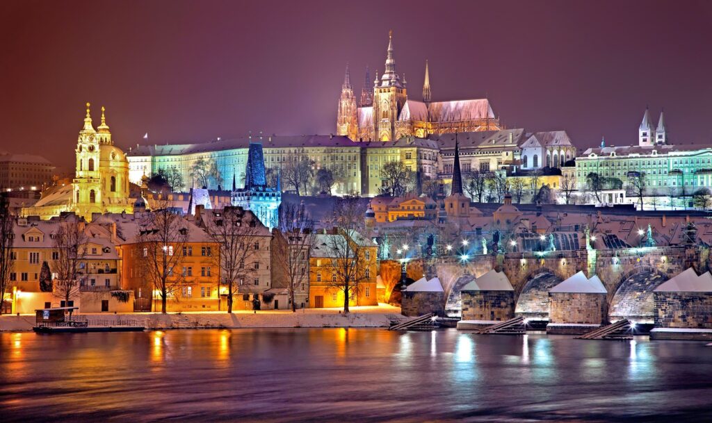Prague winter time