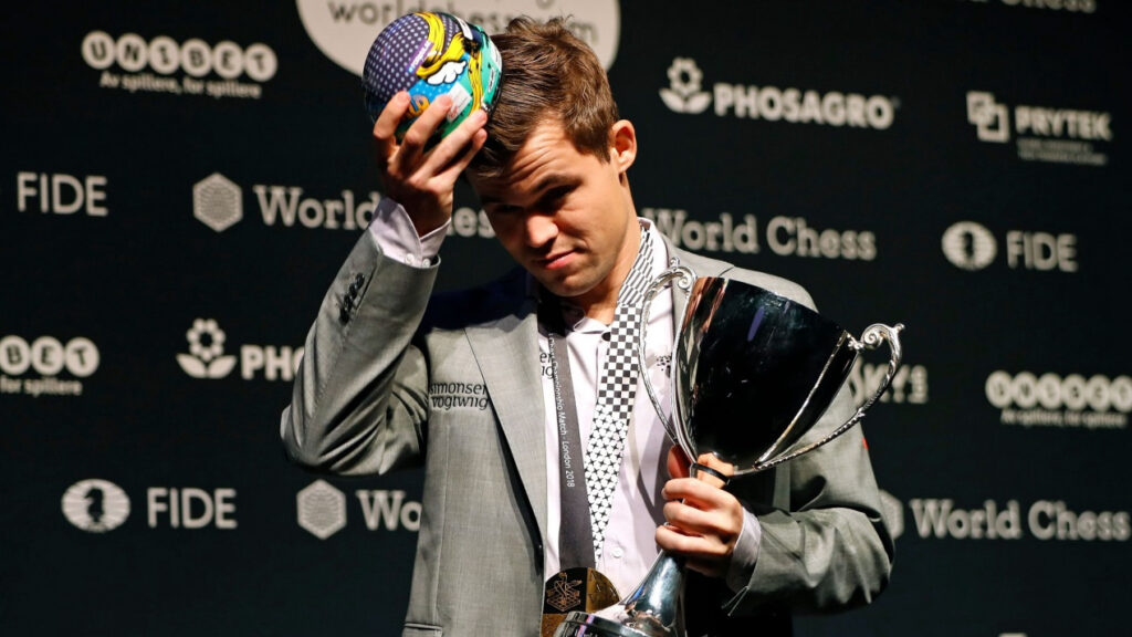 Il campione mondiale di rapid Magnus Carlsen