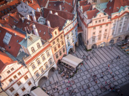 Prague air view
