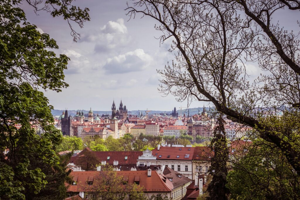 Utsikt över Prag
